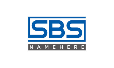 SBS creative three letters logo