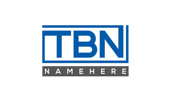 TBN creative three letters logo