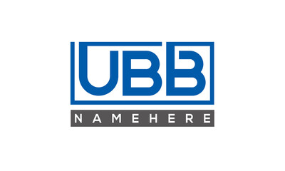 UBB creative three letters logo