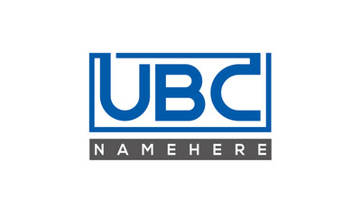 UBC creative three letters logo