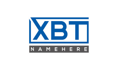 XBT creative three letters logo