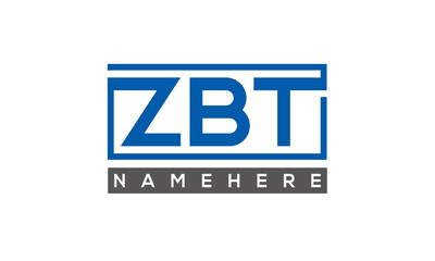ZBT creative three letters logo
