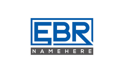 EBR creative three letters logo