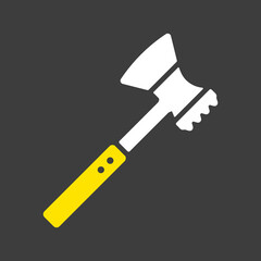 Meat hammer vector icon. Kitchen appliance