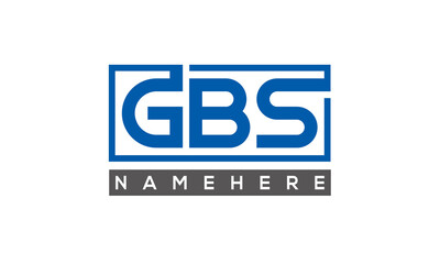 GBS creative three letters logo 