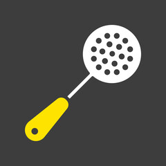 Skimmer vector icon. Kitchen appliance