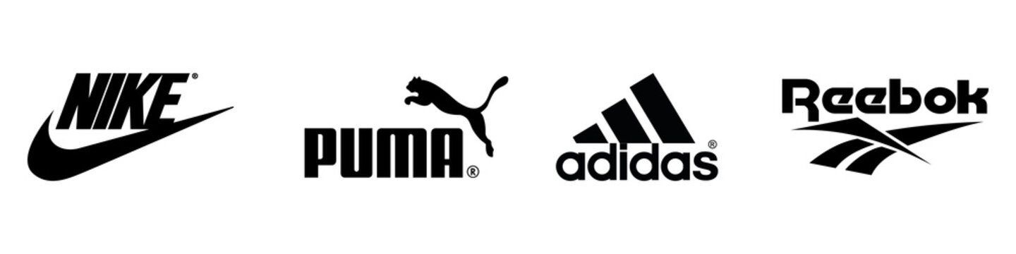 Puma,Nike,Adidas,Reebok.