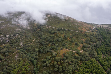 Mountainous landscape near Piornal. Extremadura. Spain.