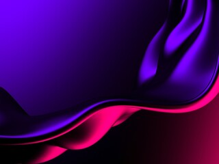 Colorful Liquid metallic wavy background