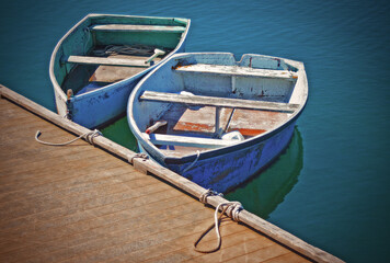 Fototapeta na wymiar old fishing boats