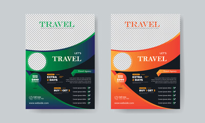 Travel Tours Flyer Templates 