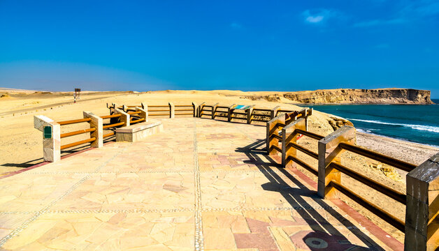 Landscape of Paracas National Reserve in Peru