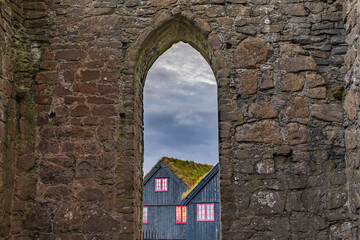 Faroe Islands-Kirkjubøur-St. Magnus Cathedral