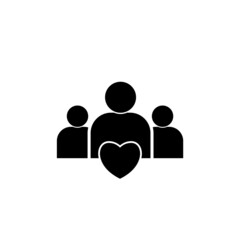 Users group icon isolated on white background