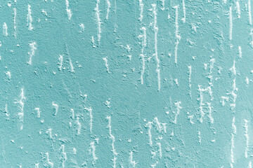 Texture is turquoise with white specks. Pleasant combination of turquoise and snow-white colors. Background for Christmas and New Year designexture is turquoise with white specks and stripes