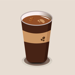 cup of coffee with chocolate takeaway