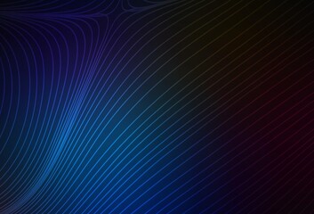 Dark BLUE vector background with straight lines.