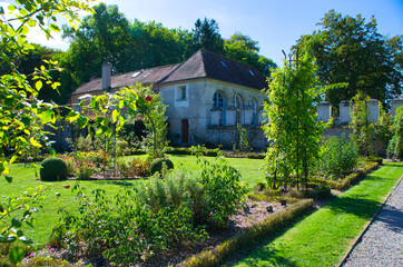 Obraz premium Abbay de Chaalis im Val d'Oise in Frankreich