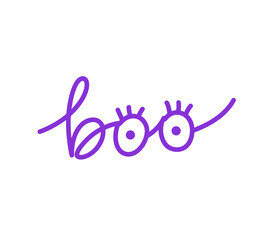 Boo lettering