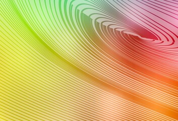 Light Green, Red vector background with wry lines.