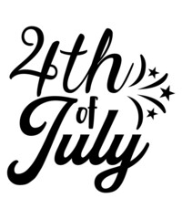Fototapeta premium 4th of July SVG T-shirt design