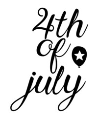 4th of July SVG T-shirt design