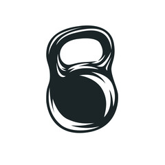 Kettle-bell Illustration. Fitness illustration.