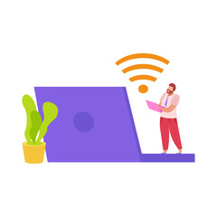 Wifi Flat Illustration