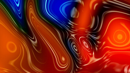 abstract colorful glossy liquid background. Holographic background of liquid. 