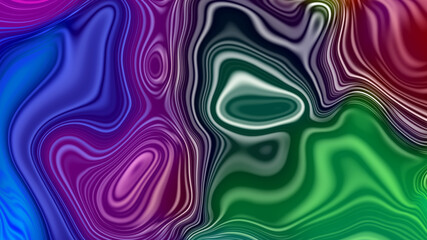 abstract colorful glossy liquid background. Holographic background of liquid. 