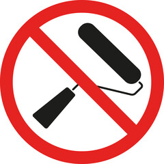 No anchor caution sign. Forbidden signs and symbols.