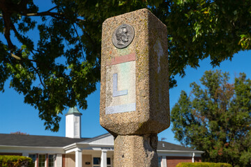 Original Lincoln Highway Marker.
