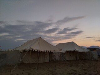 tent in the desert