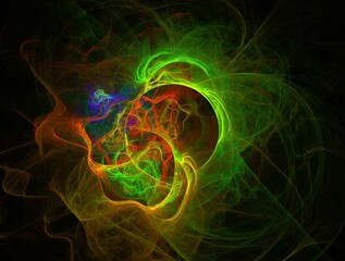 Obraz premium Imaginatory fractal abstract background Image