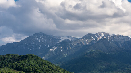 Naklejka na ściany i meble Bucegi mountains national park in Romania 