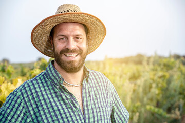 happy farmer sustainable lifestyle