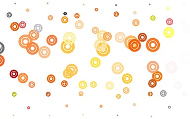 Light Red vector background with spots.