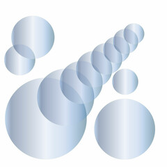 Gray 3D background with volumetric balls for the cover. White texture design template with abstract modern pattern. 