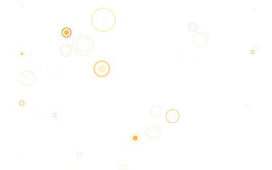 Light Pink, Yellow vector template with circles.