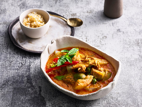 Gaeng Faak Gai - chicken faak curry soup