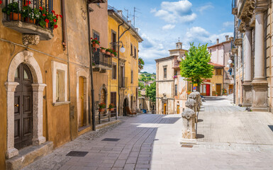 Fototapeta na wymiar Scanno in a summer day, province of L'Aquila, Abruzzo, central Italy.