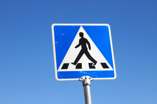 Pedestrian crossing sign