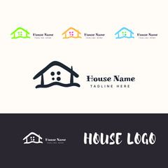 Minimal type house logo