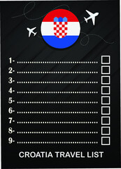 Croatia travel list brochure 