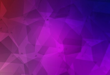 Obraz premium Light Purple, Pink vector pattern with random polygonals.