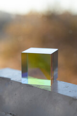 Light cube for meditation. 