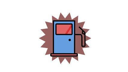 Fuel Pump icon, Petrol shortage crisis symbol
