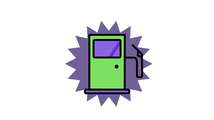 Fuel Pump icon, Petrol shortage crisis symbol