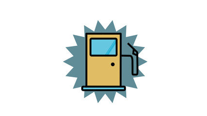 Fuel Pump icon, Petrol shortage crisis symbol