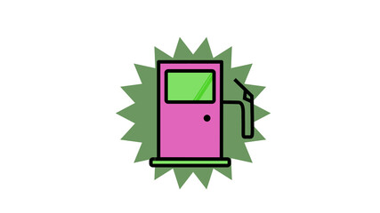 Fuel Pump icon, Petrol shortage crisis symbol